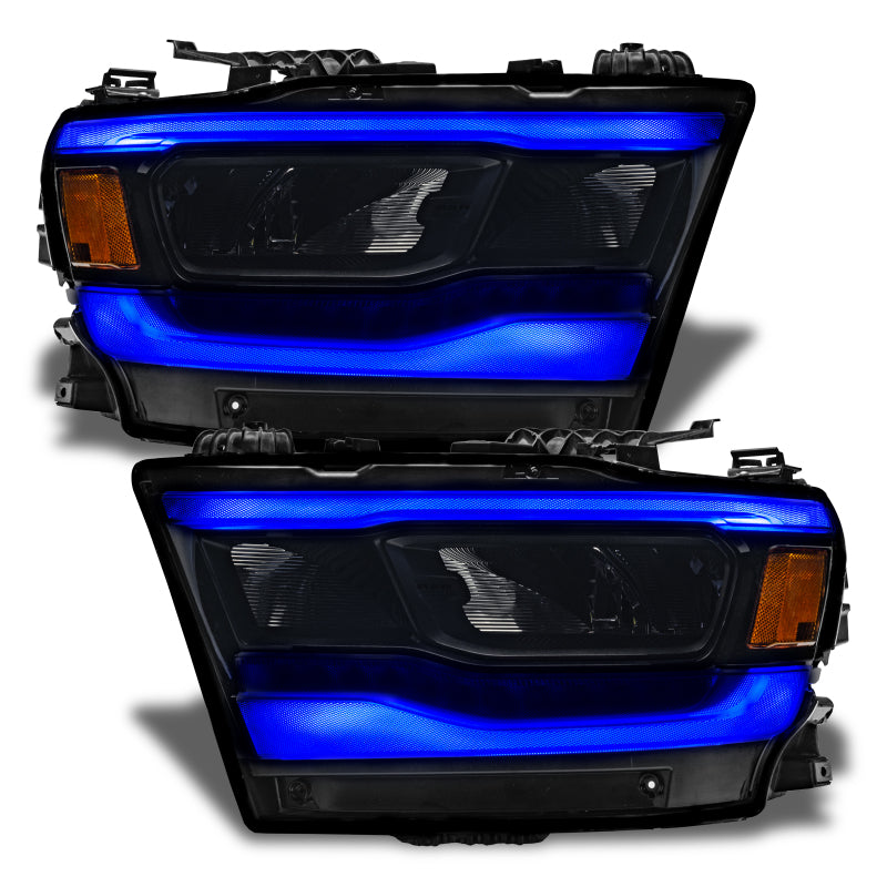 Oracle 19-21 Dodge RAM 1500 RGB+W Headlight DRL Upgrade Kit- Reflector LED Headlights - ColorSHIFT+W - Mammoth Racing -