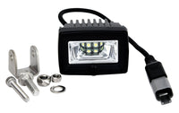 KC HiLiTES C-Series 2in. C2 LED Light 20w Area Flood Beam (Pair Pack System) - Black - Mammoth Racing -