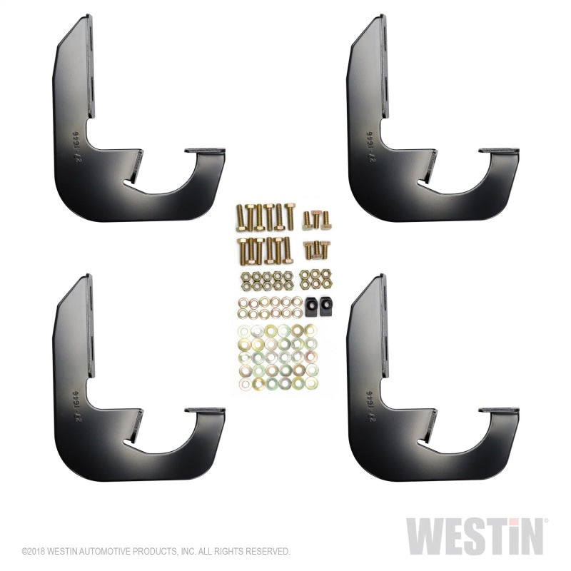 Westin 2014-2018 Chevy Silverado 1500 Reg Cab (Rocker Mount) Running Board Mount Kit - Black - Mammoth Racing -
