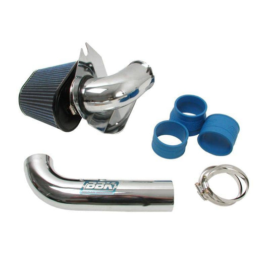 BBK 86-93 Mustang 5.0 Cold Air Intake Kit - Fenderwell Style - Chrome Finish - Mammoth Racing -