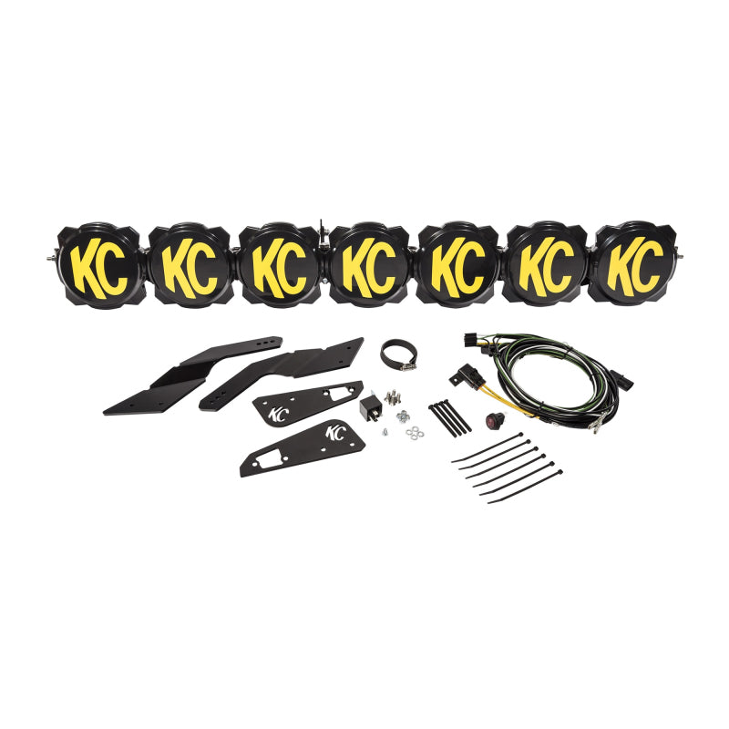 KC HiLiTES Can-Am X3 45in. Pro6 Gravity LED 7-Light 140w Combo Beam Overhead Light Bar System - Mammoth Racing -