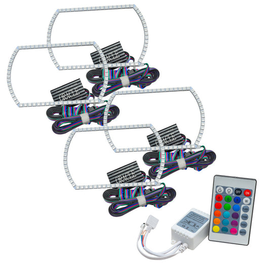 Oracle Chevy Silverado 14-15 Halo Kit Projector Style - ColorSHIFT w/ Simple Controller - Mammoth Racing -