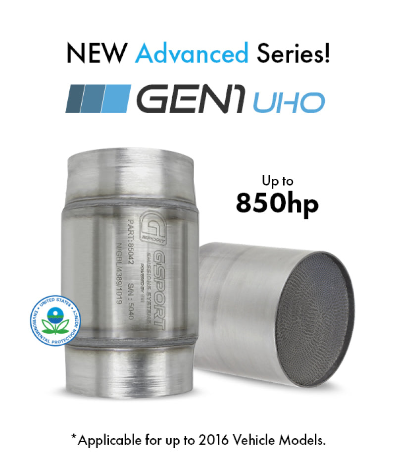 GESI G-Sport 6PK 300 CPSI EPA Compliant GEN1 Ultra High Output Cat Conv Ambly 4.5in Dia Body x 4 OAL - My Store