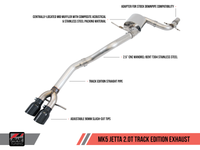 AWE Tuning Mk5 Jetta 2.0T - GLI Track Edition Exhaust - Polished Silver Tips - Mammoth Racing -