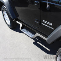 Westin 07-18 Jeep Wrangler JK 2dr. HDX Stainless Drop Nerf Step Bars - Tex. Blk - Mammoth Racing -
