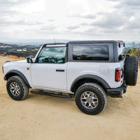 Westin 21-22 Ford Bronco (2-Door) PRO TRAXX 4 Oval Nerf Step Bars - Textured Black - Mammoth Racing -