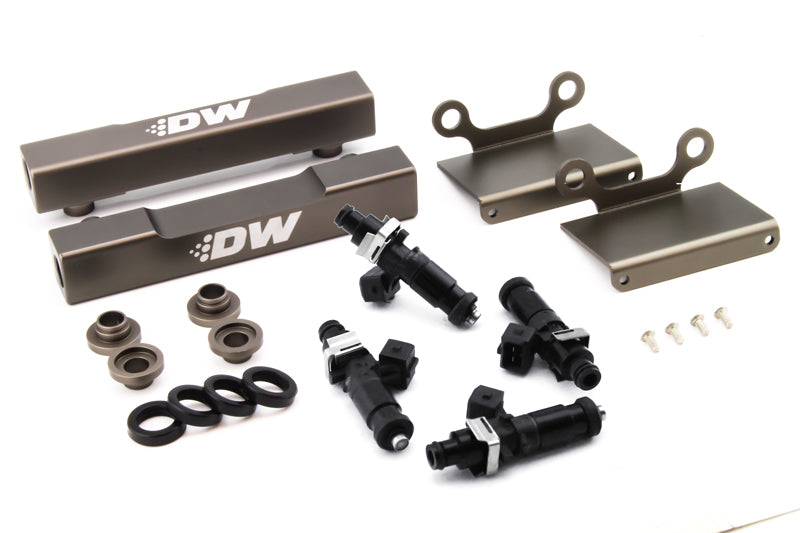 DeatschWerks 04-06 Subaru STI/LGT Side Feed to Top Feed Fuel Rail Conv Kit w/ 1200cc Injectors - Mammoth Racing -