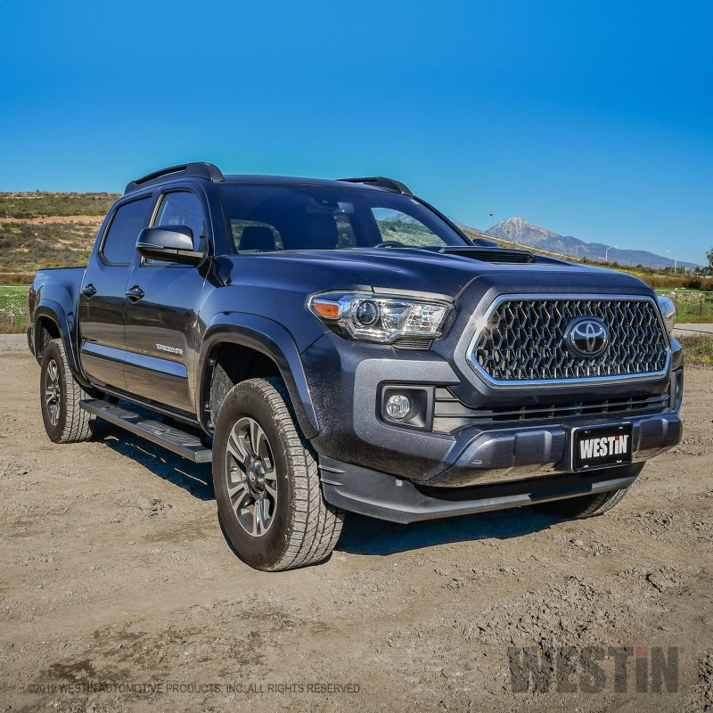 Westin 2005-2018 Toyota Tacoma Double Cab R5 Nerf Step Bars - Black - Mammoth Racing -