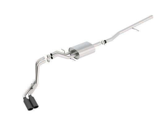 Borla S-Type Cat-Back 14-15 Sierra 1500 Std Bed/CC Short Bed 143.5in WB Side Exit Exhaust Black Tips - My Store