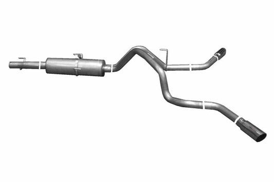 Gibson 04-05 Dodge Ram 1500 SLT 5.7l 2.5in Cat-Back Dual Extreme Exhaust - Aluminized - Mammoth Racing -