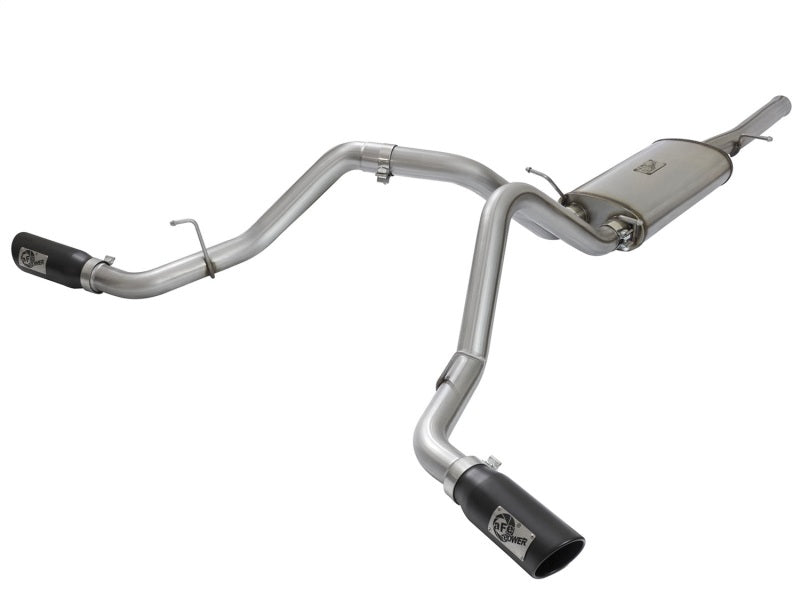 aFe MACH Force-Xp 3in CB SS Dual Exhaust w/Black Tips 09-16 GM Silverado/Sierra 4.3L/4.8L/5.3L - Mammoth Racing -