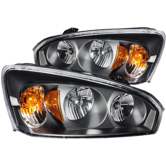 ANZO 2004-2007 Chevrolet Malibu Crystal Headlights Black - Mammoth Racing -