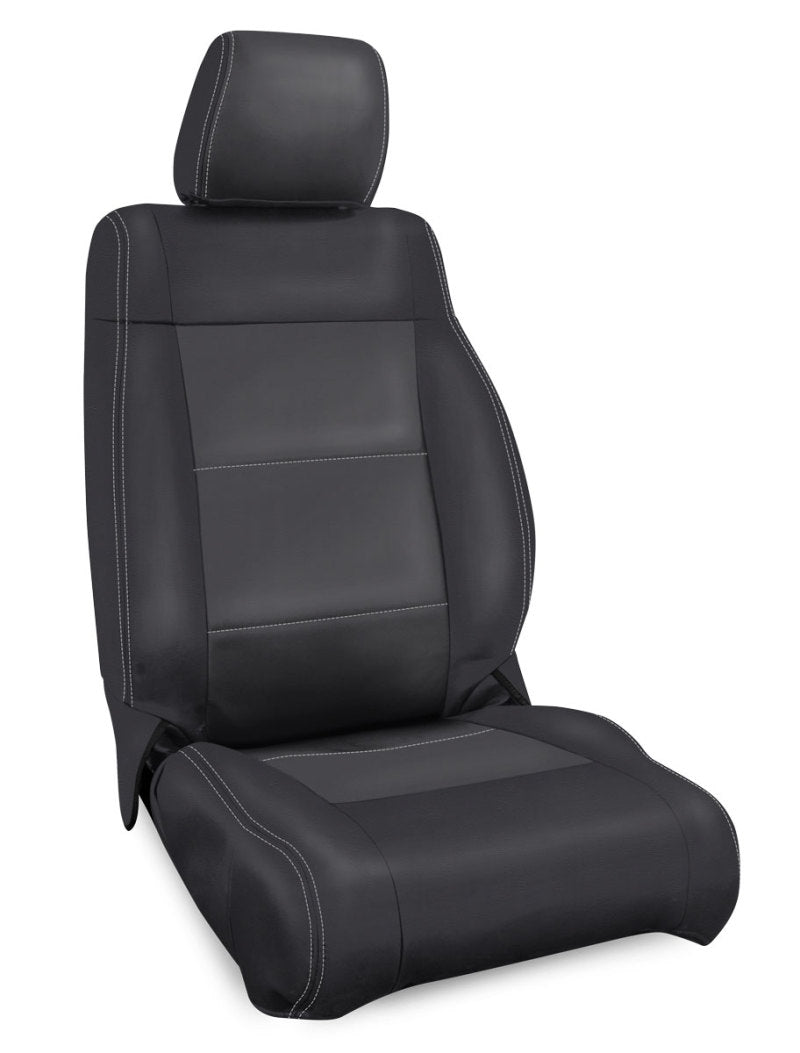 PRP 11-12 Jeep Wrangler JK Front Seat Covers/2 door or 4 door (Pair) - Black/Grey - Mammoth Racing -