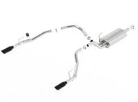 Borla 09-17 Ram 1500 5.7L V8 5in Single Tip Black Chrome Cat-Back Touring Exhaust Through Bumper - My Store
