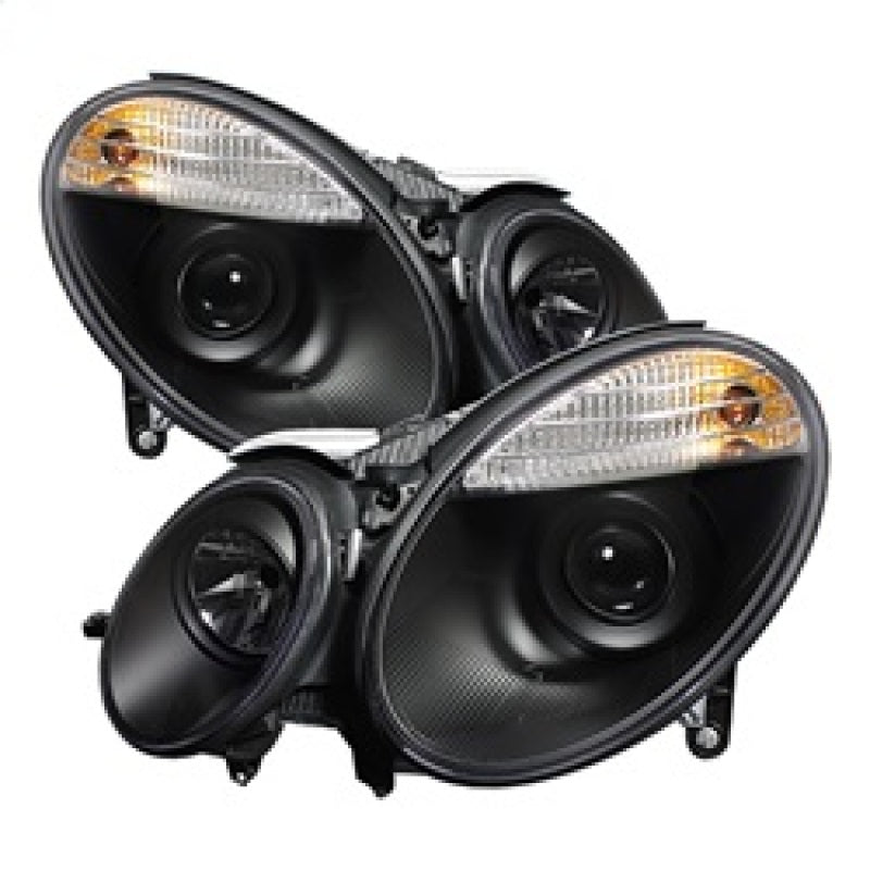 Spyder Mercedes Benz E-Class 03-06 Projector Headlights Xenon/HID Model- Blk PRO-YD-MBW21103-HID-BK - Mammoth Racing -