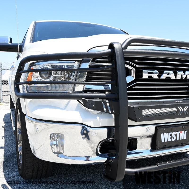 Westin 19-21 Ram 1500 Classic (Excl Rebel) Sportsman X Grille Guard - Textured Black - Mammoth Racing -