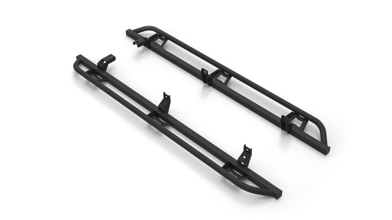 N-Fab Trail Slider Steps 19-20 Ford Ranger Crew Cab All Beds - SRW - Textured Black - Mammoth Racing -