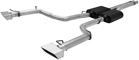 Flowmaster 817499 American Thunder 409s Stainless Steel Dual Rear Exit Cat-Back Exhaust System with Moderate/Aggressive Sound - My Store
