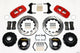 Wilwood Aero4 Rear P-Brake Kit 14.00in Drilled Red Small Ford 2.66in Offset - Mammoth Racing -