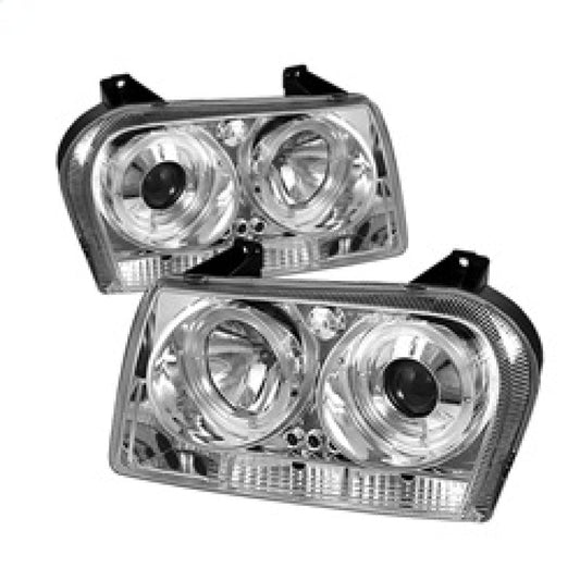 Spyder Chrysler 300 05-08 Projector Headlights LED Halo LED Chrm (Not Included) PRO-YD-C305-HL-C - Mammoth Racing -