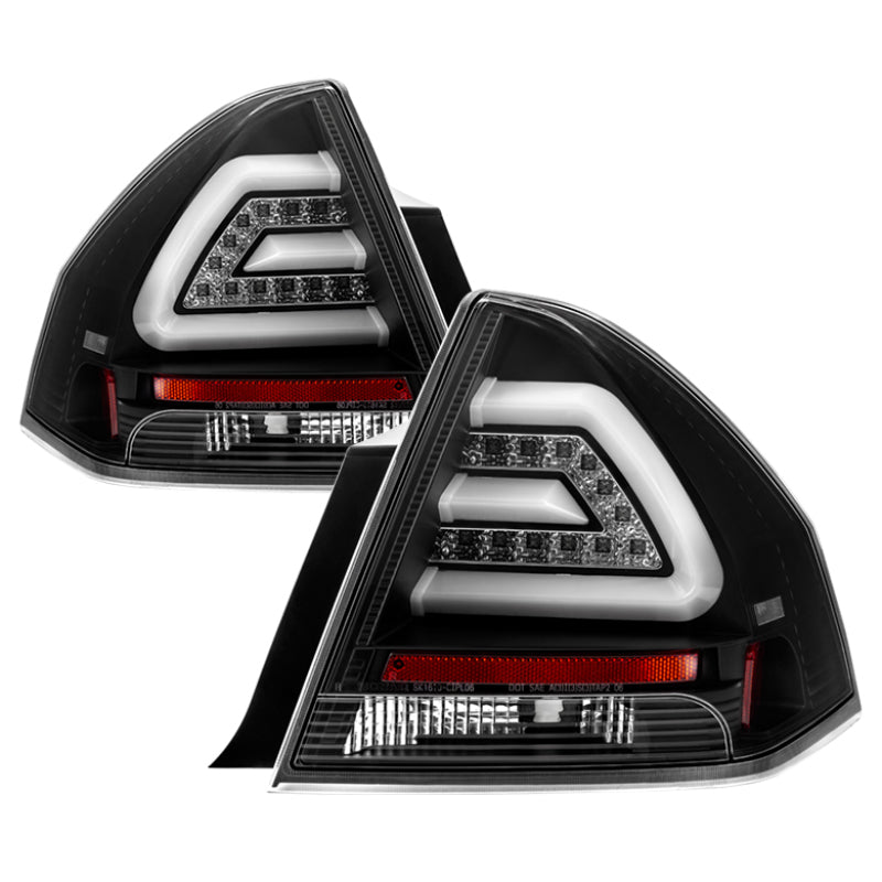 Spyder Chevy Impala 2006-2013 LED Tail Lights Black ALT-YD-CHIP06-LED-BK - Mammoth Racing -