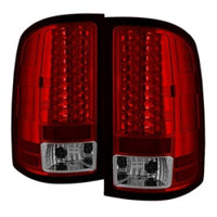 Spyder GMC Sierra 07-13 (Not 3500 Dually 4 Rear Wheels)LED Tail Lights Red Clear ALT-YD-GS07-LED-RC - Mammoth Racing -