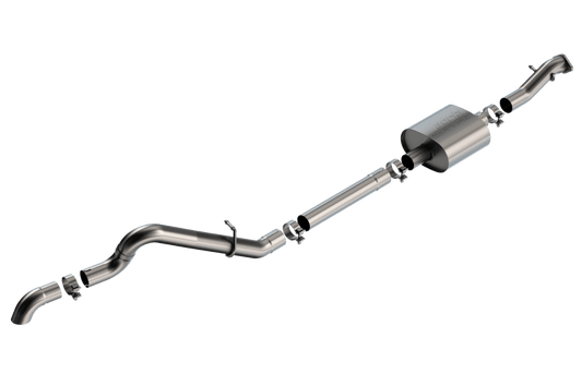 Borla 21-22 Ford Bronco 2.3L 2DR/4DR T-304 Stainless Steel Cat-Back S-Type Exhaust - Brushed - Mammoth Racing -