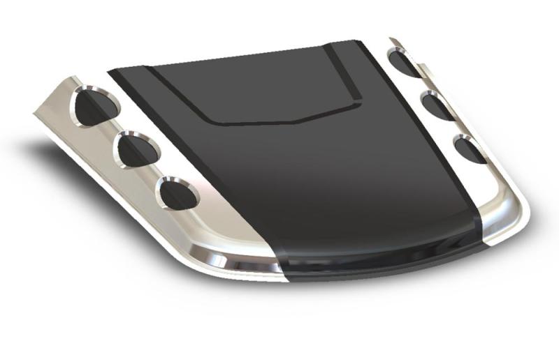 AVS Universal Hood Scoop - Smoke - Mammoth Racing -