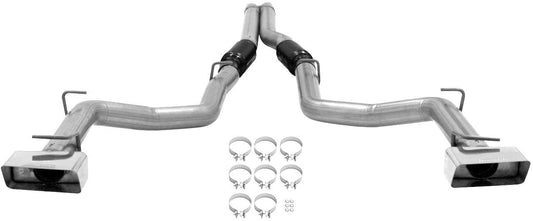 Flowmaster 817563 Outlaw 409s Stainless Steel Dual Rear Exit Cat-Back Exhaust System with Aggressive Sound