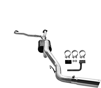 Flowmaster 817533 American Thunder 409s Stainless Steel Single Side Exit Cat-Back Exhaust System with Moderate Sound