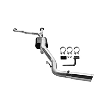 Flowmaster 817533 American Thunder 409s Stainless Steel Single Side Exit Cat-Back Exhaust System with Moderate Sound - My Store