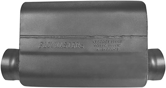 Flowmaster 8435419 Super 40 Series Delta Force 3.50" Offset In and Center Out 16 Gauge 409s Stainless Steel Exhaust System
