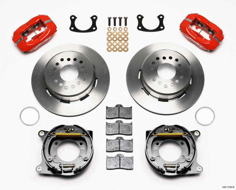 Wilwood Forged Dynalite P/S Park Brake Kit Red New Big Ford 2.50in Offset - My Store