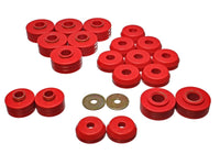 Energy Suspension 80-96 Ford Bronco 4WD Red Body Mount Set - Mammoth Racing -