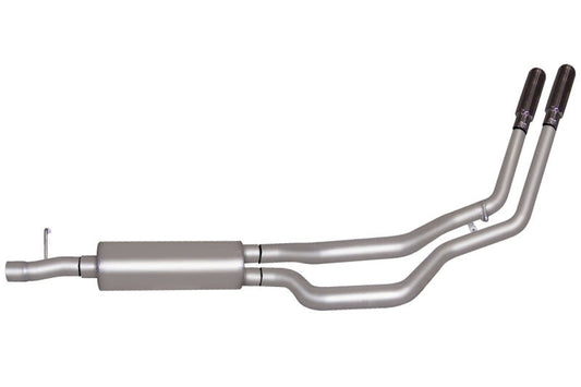 Gibson 05-06 Ford F-250 Super Duty Lariat 6.8l 2.5in Cat-Back Dual Sport Exhaust - Stainless - Mammoth Racing -