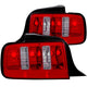 ANZO 2005-2009 Ford Mustang Taillights Red/Clear - 2010 Style - Mammoth Racing -