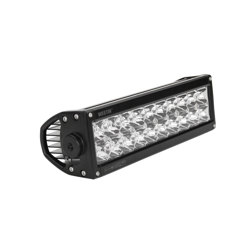 Westin Performance2X LED Light Bar Low Profile Double Row 10 inch Flood w/3W Osram - Black - Mammoth Racing -