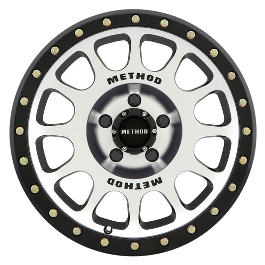 Method Mr305 NV 17x8.5 0mm Offset 5x5 94mm CB Machined/Black Street Loc Wheel