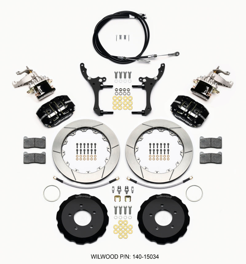 Wilwood Dynapro Radial4 / MC4 Rear Kit 12.88 2006-15 Miata w/Lines & Cables - My Store