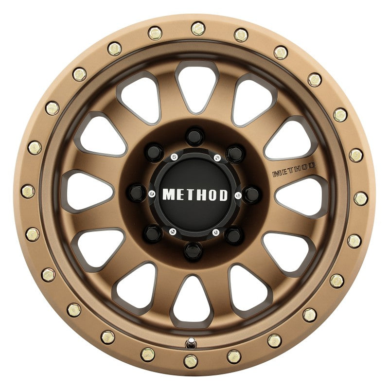 Method Mr304 Double Standard 17x8.5 0mm Offset 8x6.5 130.81mm CB Method Bronze Wheel - Mammoth Racing -