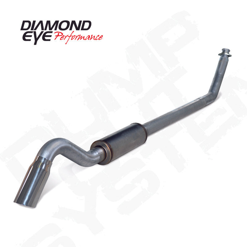 Diamond Eye 4in SS TURBO BACK SGL DUMP OUT 98.5-02 DODGE INCLUDING TIP - Mammoth Racing -