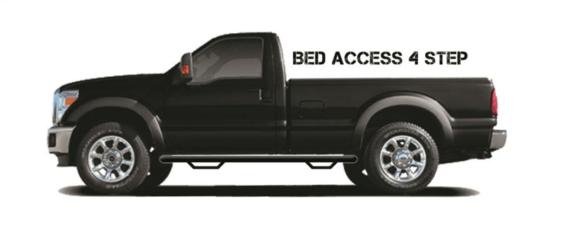 N-Fab Nerf Step 02-08 Dodge Ram 1500/2500/3500 Regular Cab 8ft Bed - Tex. Black - Bed Access - 3in - Mammoth Racing -