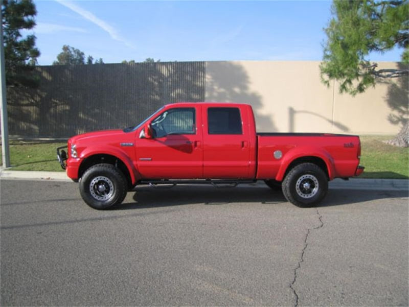 N-Fab Nerf Step 99-16 Ford F-250/350 Super Duty Crew Cab - Gloss Black - Cab Length - 3in - Mammoth Racing -