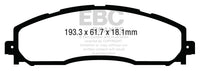 EBC 13+ Ford F250 (inc Super Duty) 6.2 (2WD) Yellowstuff Rear Brake Pads - My Store