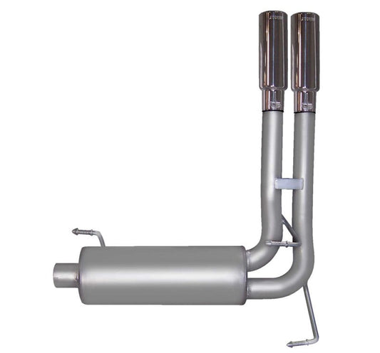 Gibson 04-05 Dodge Ram 1500 SLT 5.7l 2.5in Cat-Back Super Truck Exhaust - Stainless - Mammoth Racing -