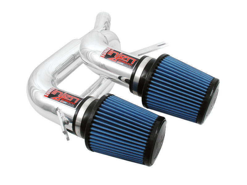 Injen 08-09 535i E60 3.0L L6 Twin intake & AMSOIL Filters Polished Short Ram Intake - Mammoth Racing -