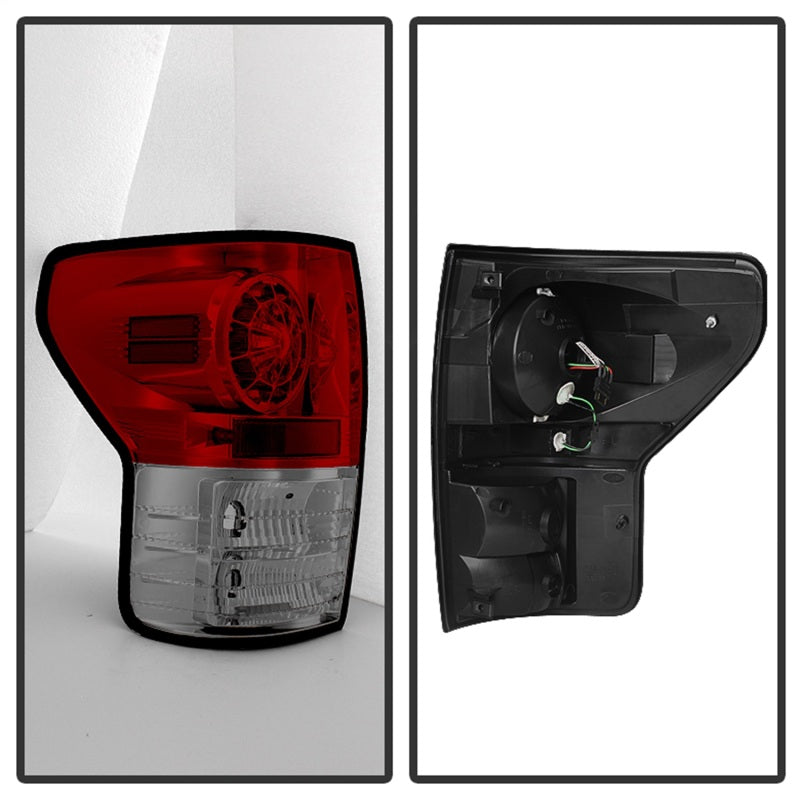 Spyder Toyota Tundra 07-13 LED Tail lights Red Clear ALT-YD-TTU07-LED-RC - Mammoth Racing -