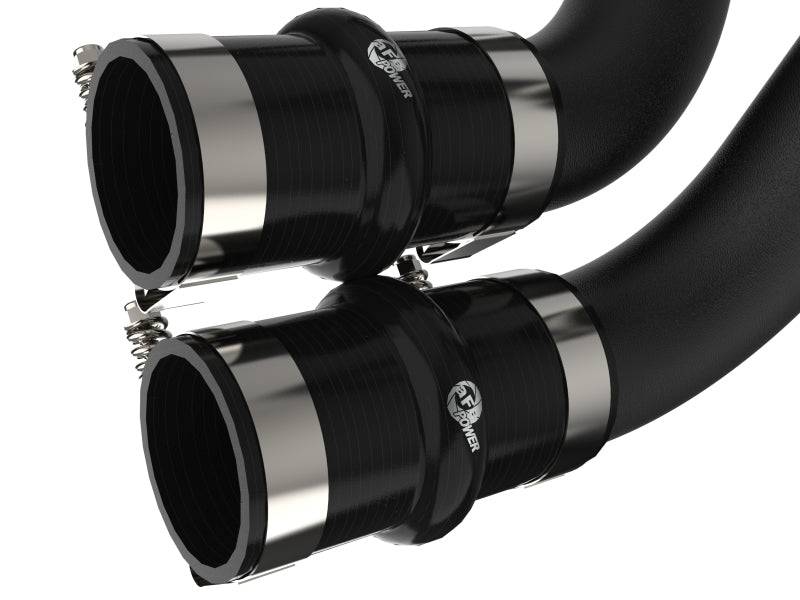 aFe BladeRunner 21-22 Ford F-150 Ecoboost V6-3.5L(tt) Aluminum Hot and Cold Charge Pipe Kit Black - My Store