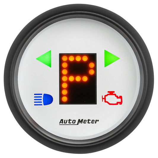 Autometer Phantom 2-1/16in (p/r/n/d/l/od/o/5/4/3/2/1) Digital Gear Position Gauge - My Store