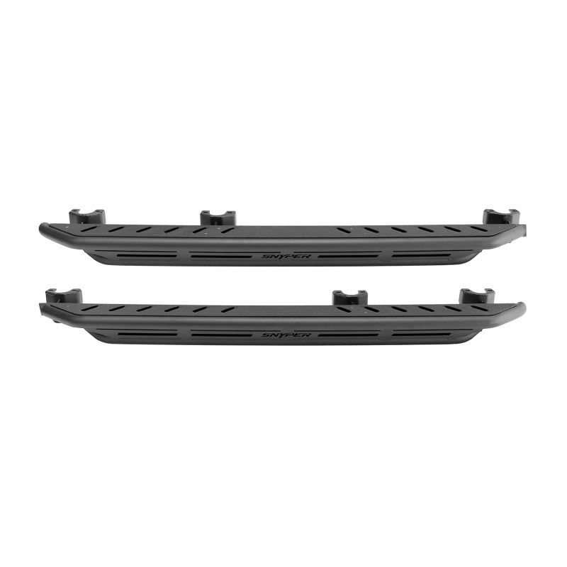 Westin/Snyper 07-17 Jeep Wrangler Unlimited Triple Tube Rock Rail Steps - Textured Black - Mammoth Racing -
